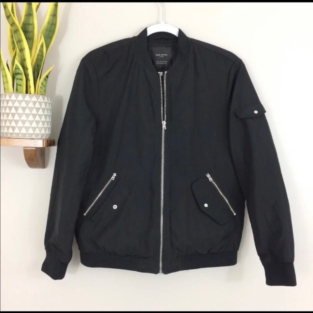 Black Zara bomber
